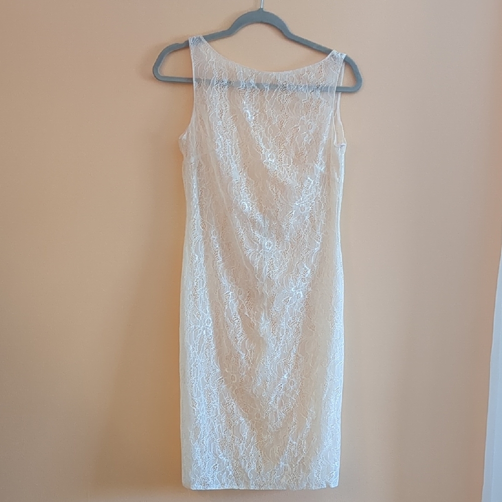Sheer Lace Button Down Lingerie Dress
